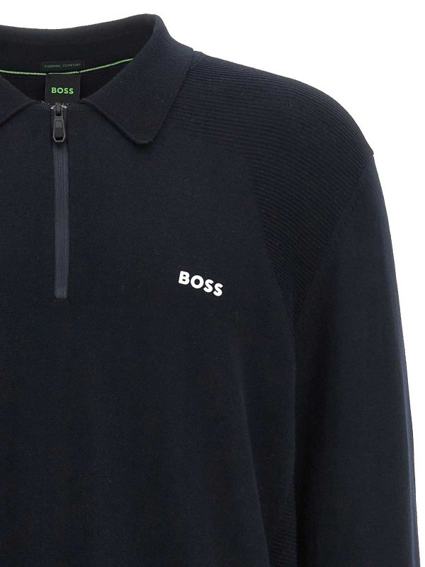 The Best Shops Hugo Boss: Pull col rond - Pull Col Rond - Bleu