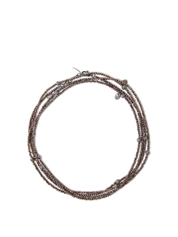 BRUNELLO CUCINELLI: ブレスレット＆バングル - ブレスレット/バングル - ブラウン