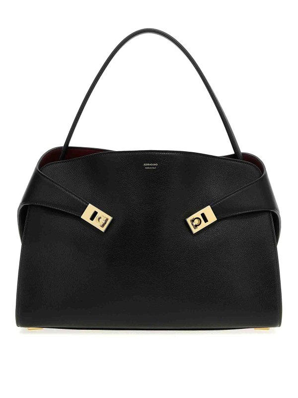 FERRAGAMO: cross body bags - Hug Soft M Shoulder Bag