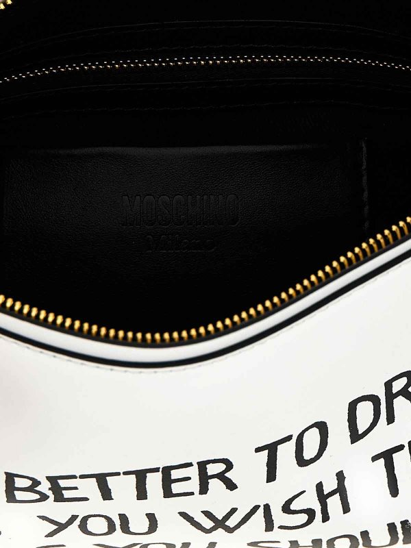クラッチバッグ - 白 shop online: MOSCHINO
