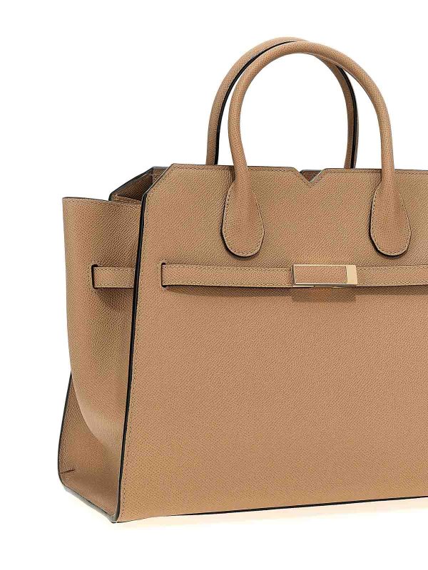 The Best Shops VALEXTRA: Handtaschen - Shopper - Beige