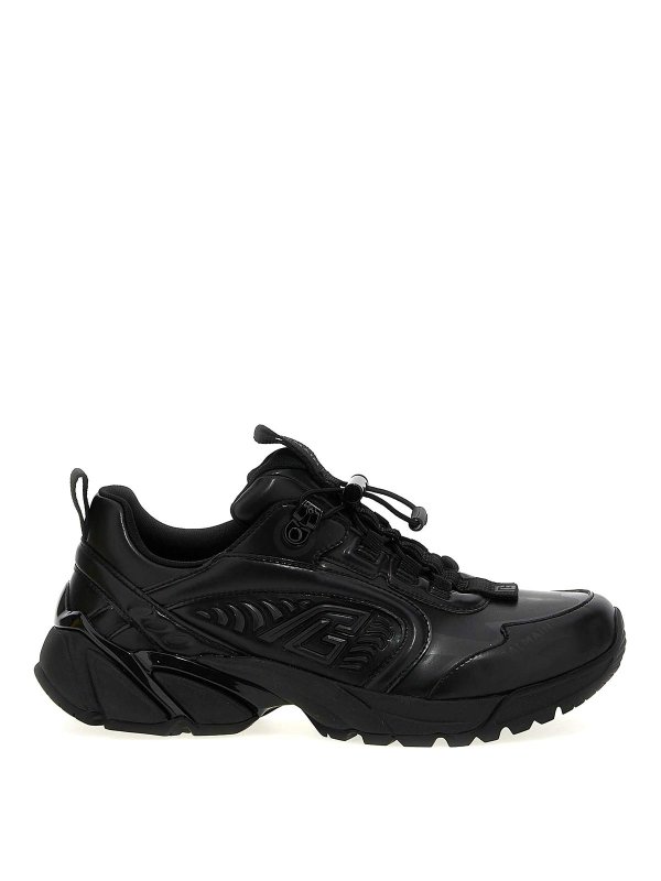 スニーカー BALMAIN Men Sneakers EM1VI357LGSZ0PA Black Cosmic Dust trainers in technical materials black black