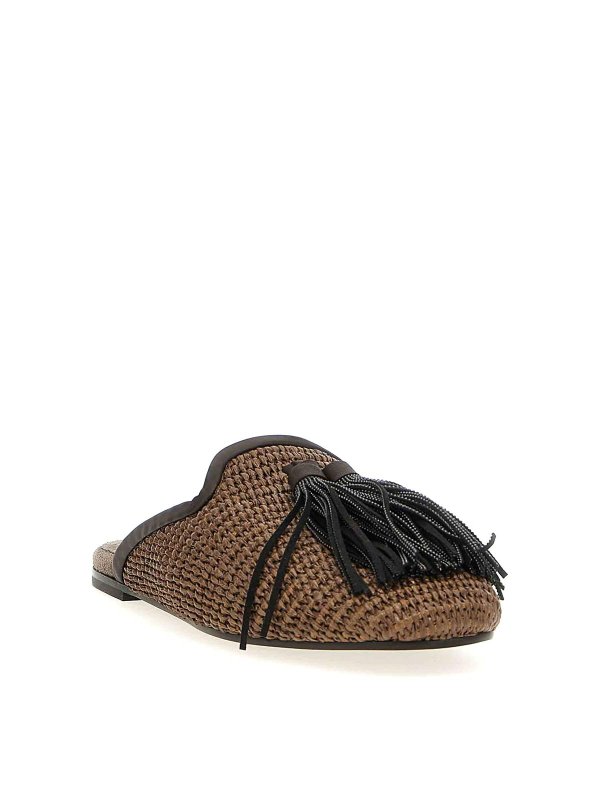 BRUNELLO CUCINELLI: ミュール online - ミュール - ブラウン