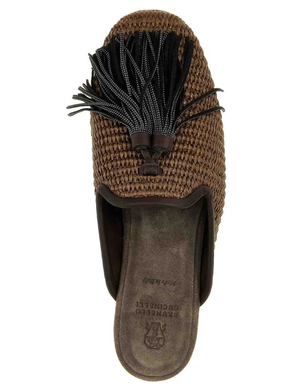 ミュール - ブラウン shop online: BRUNELLO CUCINELLI