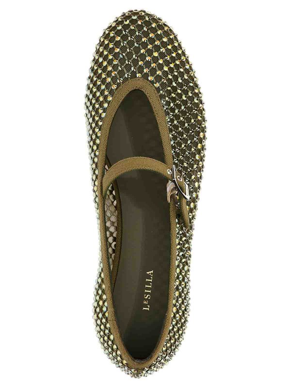 フラットシューズ - 緑 shop online: Le Silla