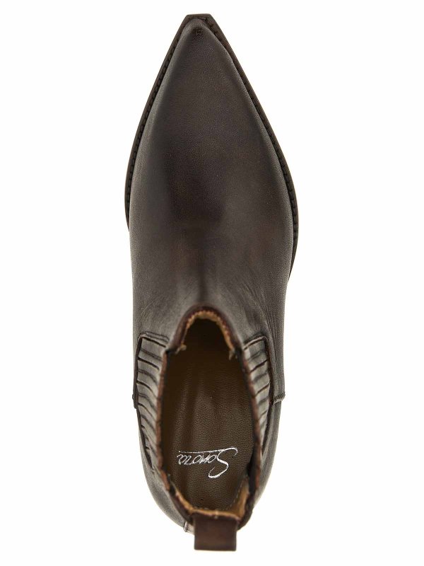 ショートブーツ・ブーティ SONORA SS25 'Hidalgo' ankle boots (HID35XBRGLC08W BROWN) SONORA Hidalgo Ankle Boots - Brown - Women | HID35XBRGLC08WBROWN