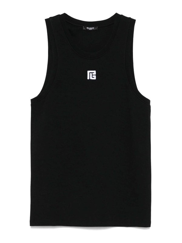 Balmain: トップス＆タンクトップ - トップ/タンクトップ - 黒
