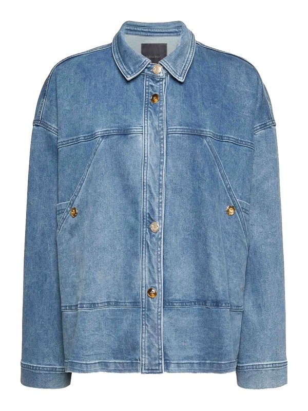ELENA MIRO`: denim jacket - Jacket