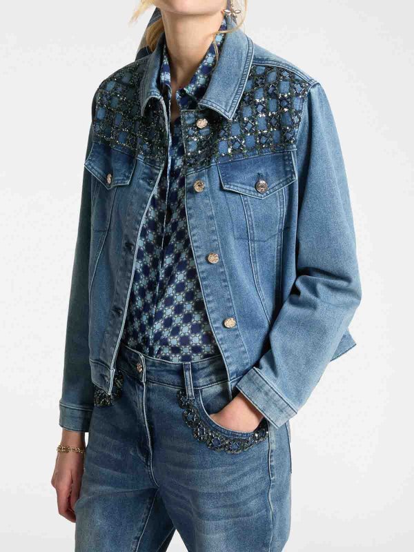 ELENA MIRO`: デニムジャケット online - デニムジャケット - デニム