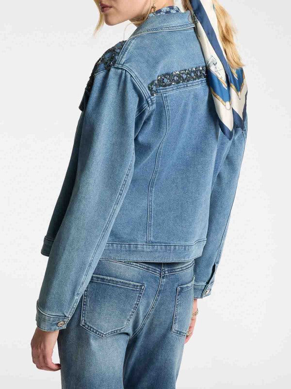 The Best Shops ELENA MIRO`: デニムジャケット - デニムジャケット - デニム