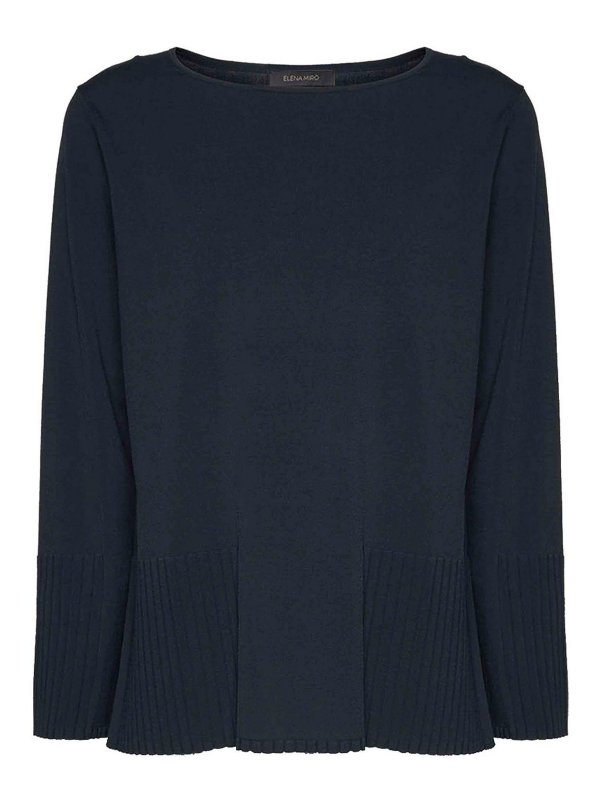ELENA MIRO`: Col bateau - Pull Col Bateau - Soft Touch