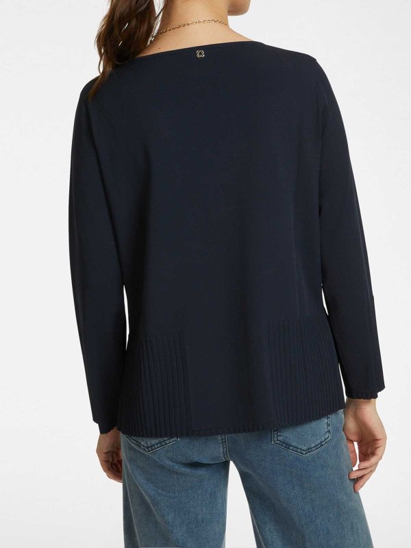 The Best Shops ELENA MIRO`: Col bateau - Pull Col Bateau - Soft Touch