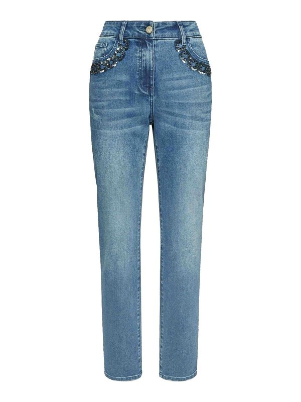 ELENA MIRO`: カジュアルトラウザー - カジュアルパンツ - Rose