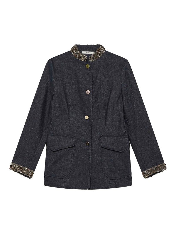 MALIPARMI: デニムジャケット - デニムジャケット - ブルー