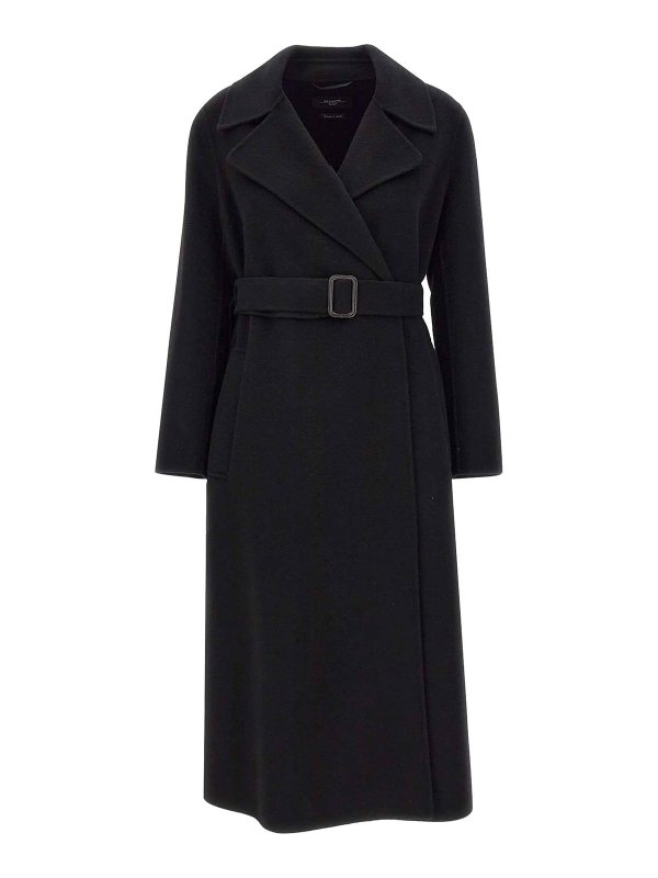 WEEKEND MAX MARA: ロングコート - ロングコート - 黒