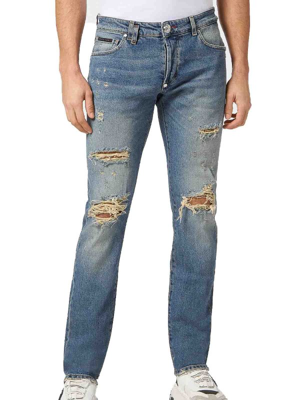 The Best Shops PHILIPP PLEIN: Jeans boot-cut - Jeans Boot-Cut - Lavado Medio