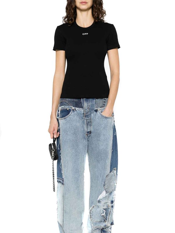 OFF-WHITE: Camisetas online - Camiseta - Negro
