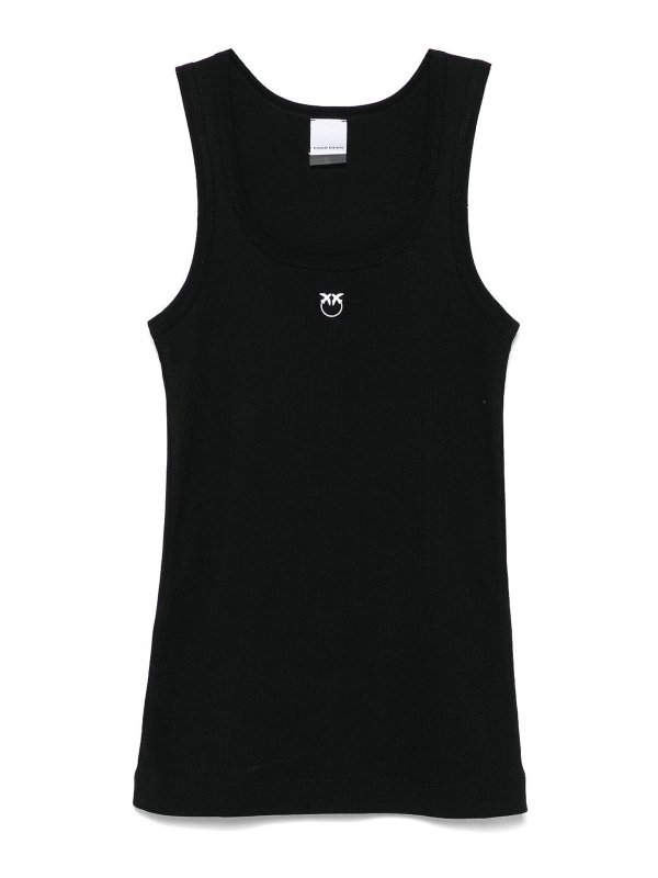 Pinko: Top e canotte - Adoro la canotta degli uccelli-motif