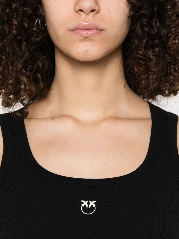 The Best Shops Pinko: Top e canotte - Adoro la canotta degli uccelli-motif