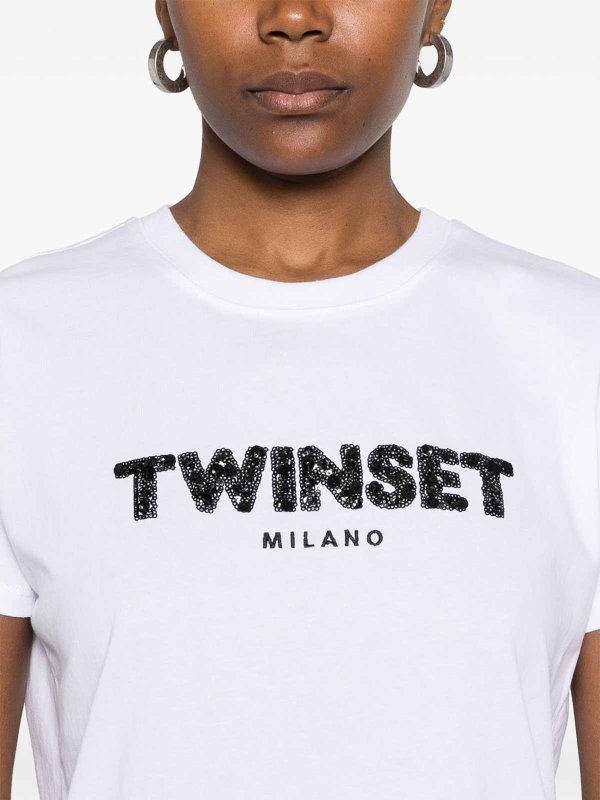The Best Shops TWINSET: Camisetas - Camiseta - Blanco