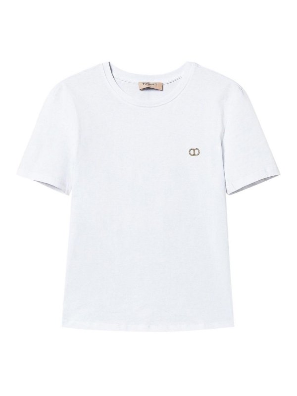 TWINSET: Camisetas - Camiseta - Blanco