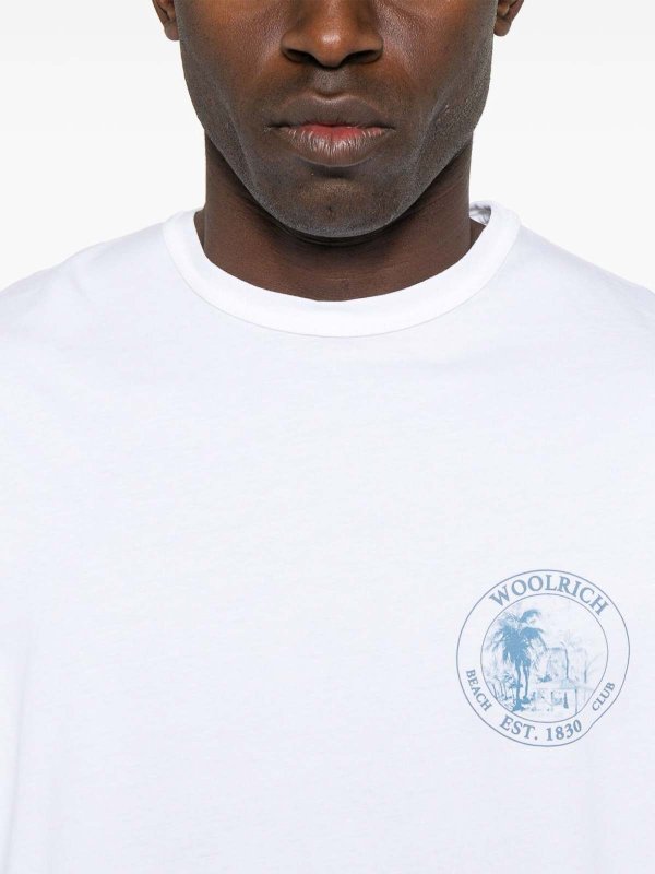 WOOLRICH: T-shirts online - T-Shirt - Weiß