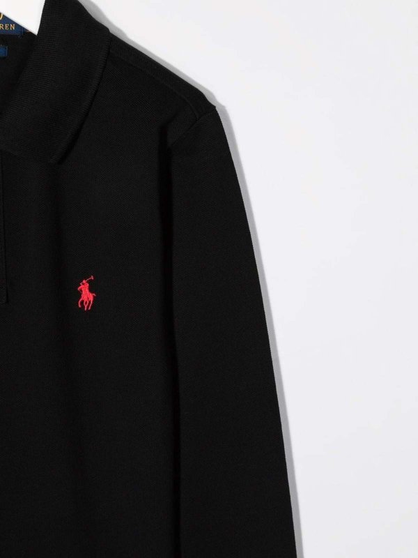 POLO RALPH LAUREN: polo online - Polone a maniche lunghe del logo frontale