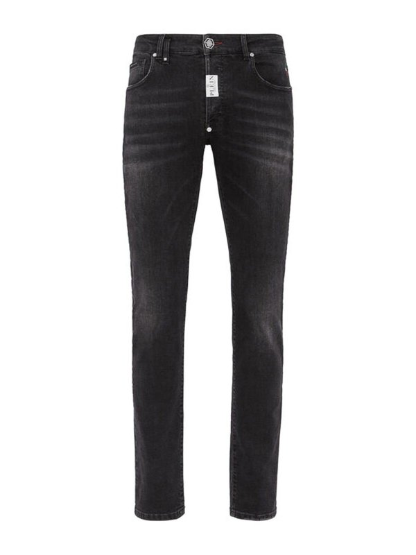 PHILIPP PLEIN: ブーツカットジーンズ - ブーツカットジーンズ - 黒