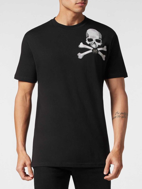 PHILIPP PLEIN: T-shirts online - T-Shirt - Noir