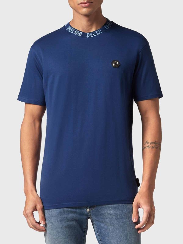 PHILIPP PLEIN: T-shirts online - T-Shirt - Bleu