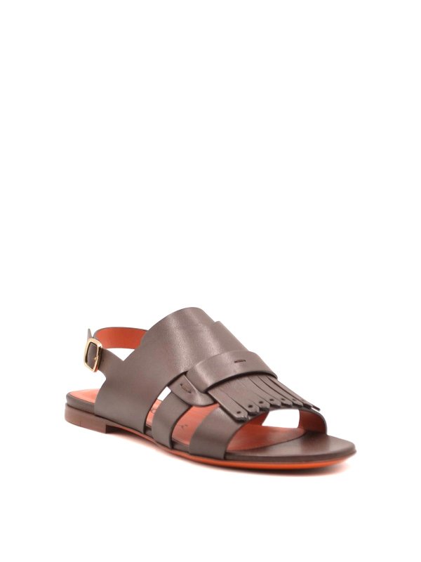 SANTONI: サンダル online - サンダル - ブラウン