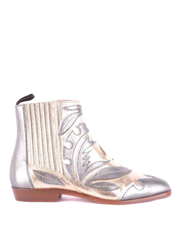 SANTONI: ブーティー - アンクルブーツ - マルチカラー