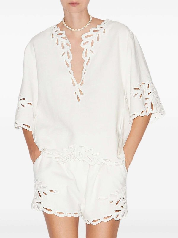 The Best Shops Isabel Marant Etoile: Tops und Tank Tops - Top - Weiß