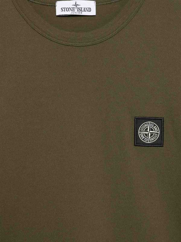 The Best Shops STONE ISLAND: t-shirt - T-Shirt Con Applicazione Compass