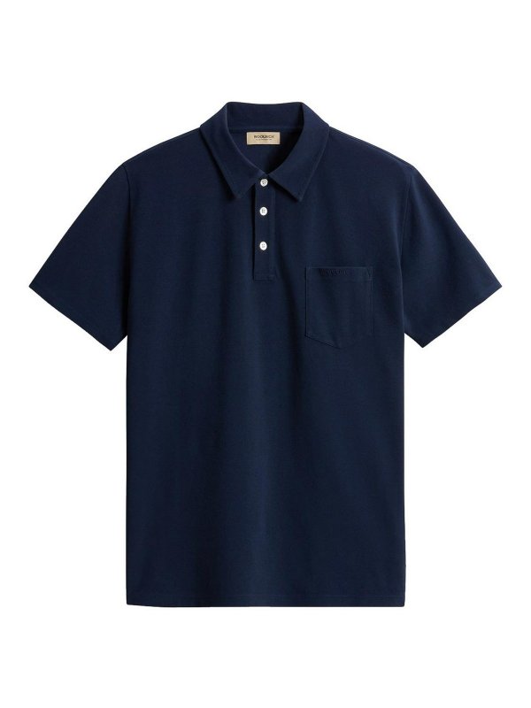 WOOLRICH: ポロシャツ - ポロシャツ - ブルー