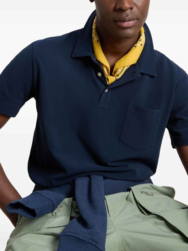 WOOLRICH buy online ポロシャツ - ブルー