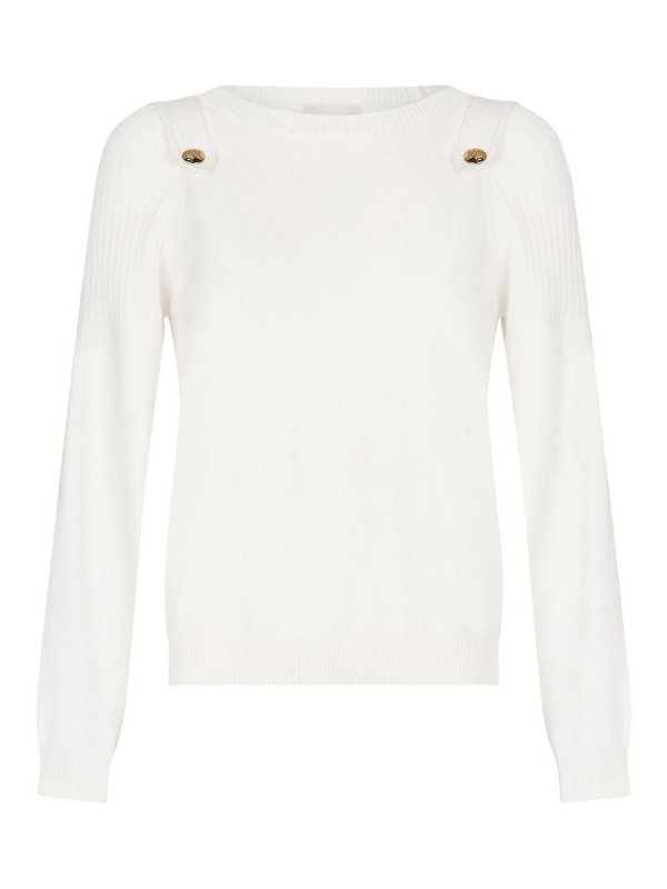 Liu Jo: ボートネック - ボートネック - 白