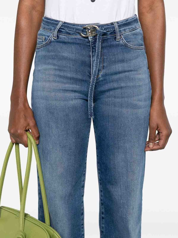 The Best Shops Liu Jo: Jeans évasés - Jean Bootcut - Bleu