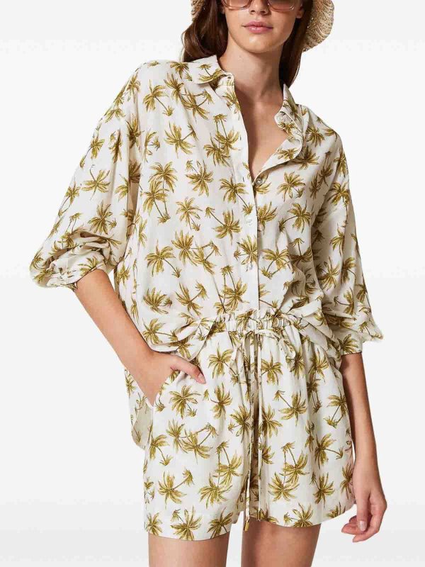 TWINSET: Trousers Shorts online - Bermuda with print