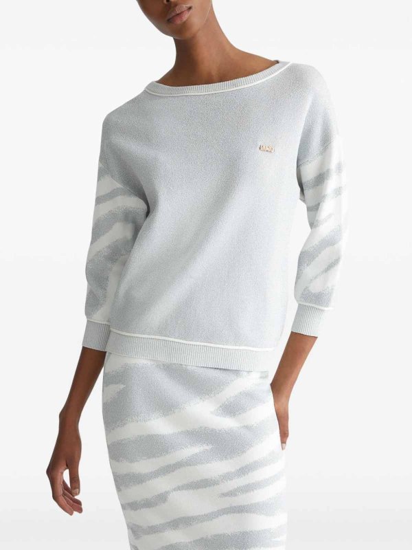 ボートネック - グレー shop online: Liu Jo