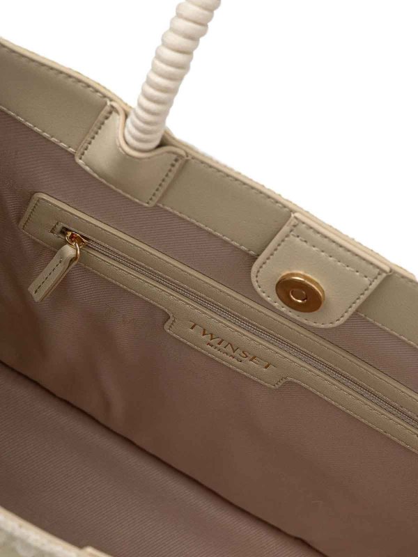 トートバッグ - ベージュ shop online: TWINSET