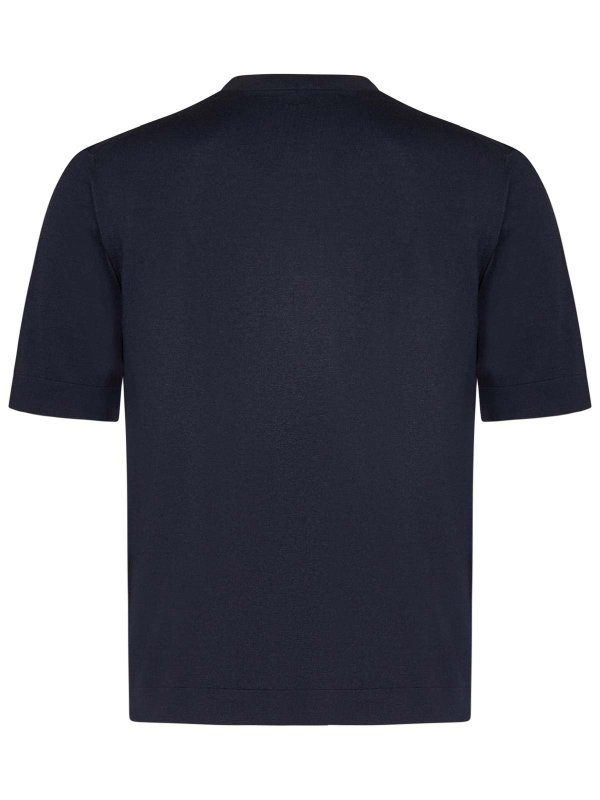 CRUCIANI: Pull col rond online - Pull Col Rond - Bleu