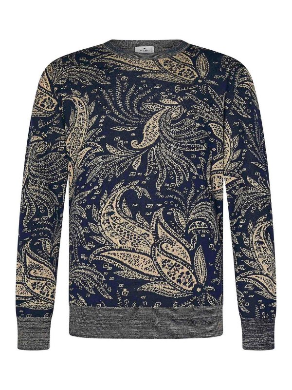 ETRO: クルーネック - クルーネック - ブルー