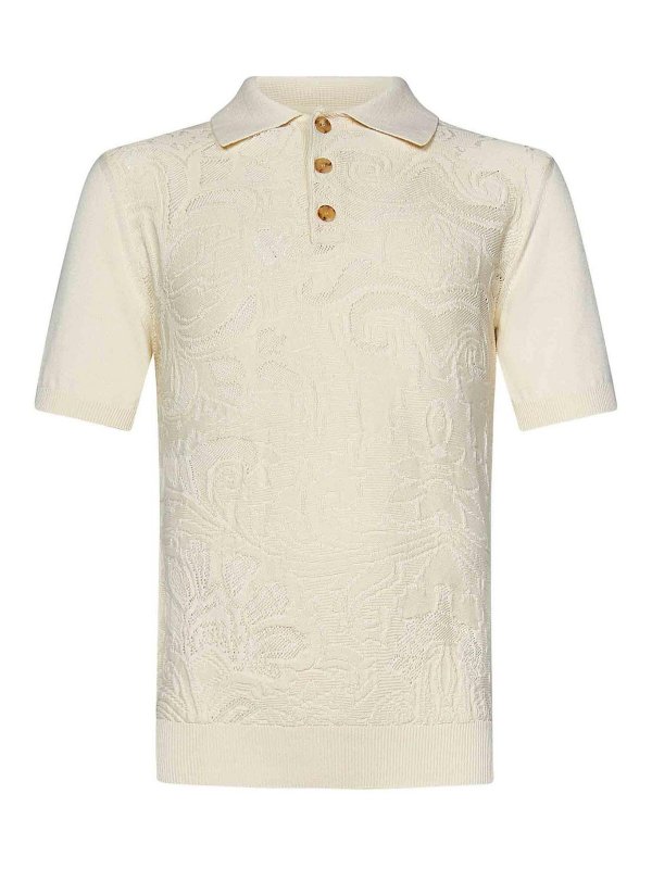ETRO: Polos - Polo - Blanco