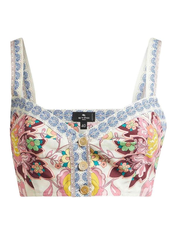 ETRO: Tops y camisetas sin mangas - Top - Multicolor