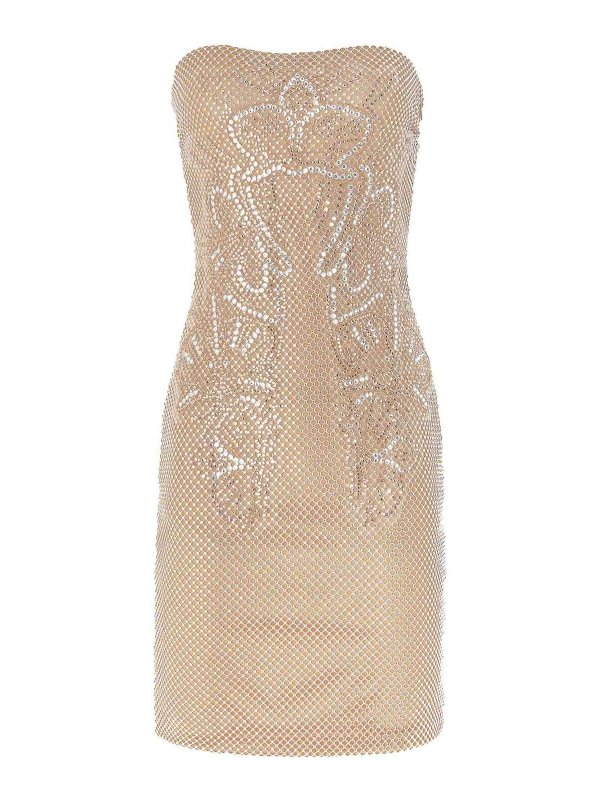 GENNY: ニーレングスドレス - 膝丈ドレス - ヌードカラー