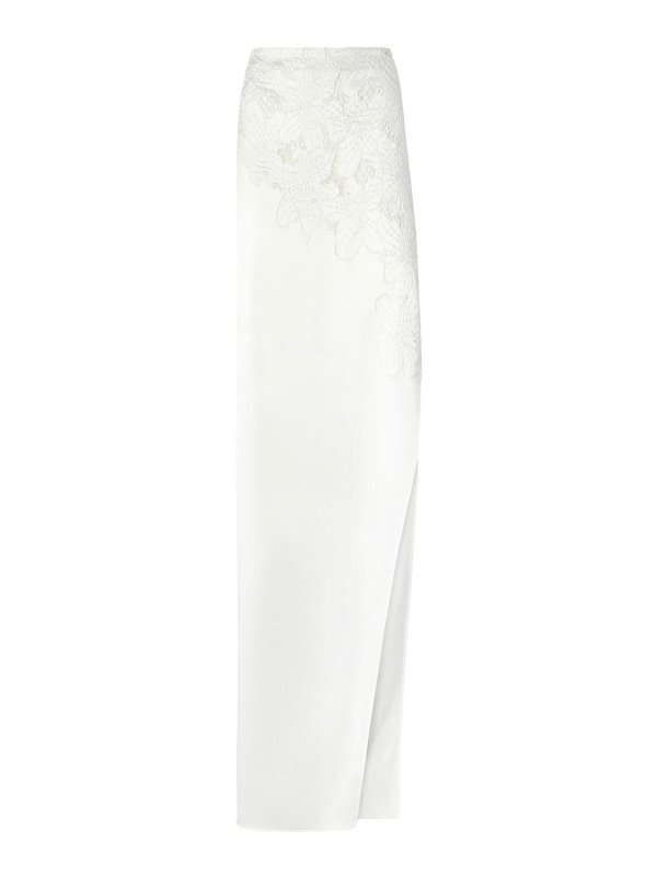 GENNY: ロングシャツ - ロングスカート - 白