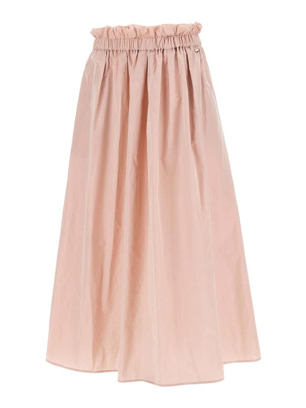 HERNO: ニーレングススカート＆ミディ丈 - 膝丈/ミディスカート - ヌードカラー