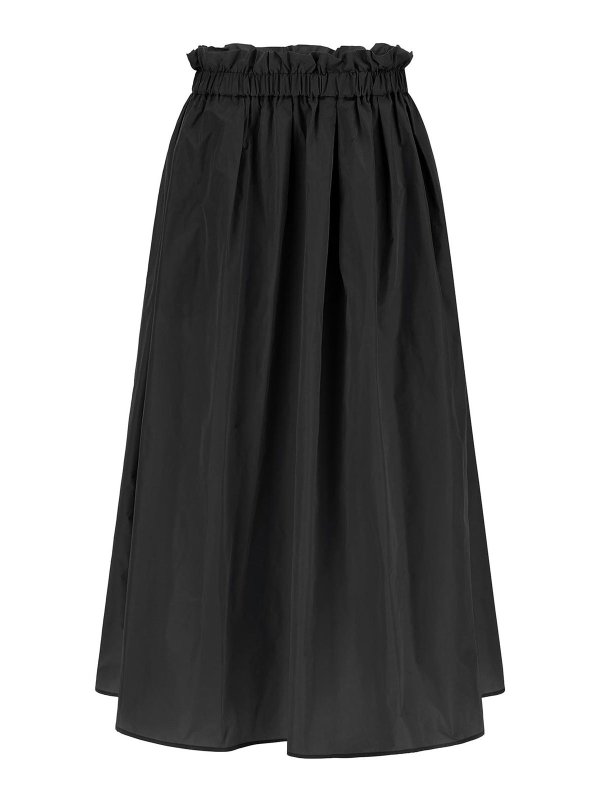 HERNO: ニーレングススカート＆ミディ丈 - 膝丈/ミディスカート - 黒