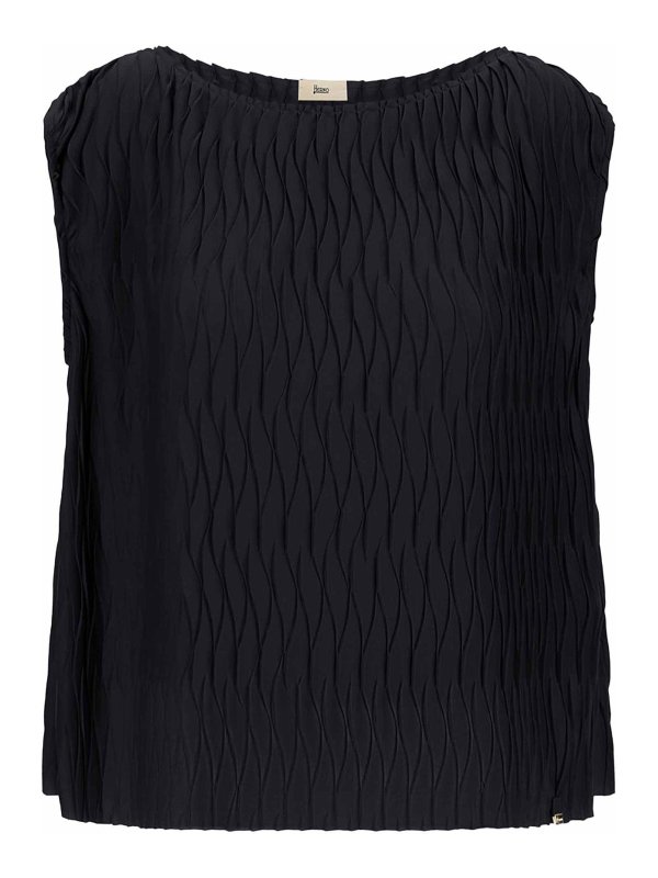 HERNO: Tops und Tank Tops - Top - Schwarz